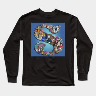 Alice in Wonderland collage S Long Sleeve T-Shirt